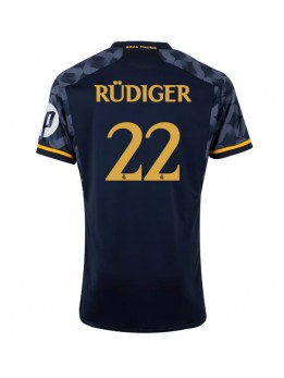 Real Madrid Antonio Rudiger #22 Auswärtstrikot 2023-24 Kurzarm